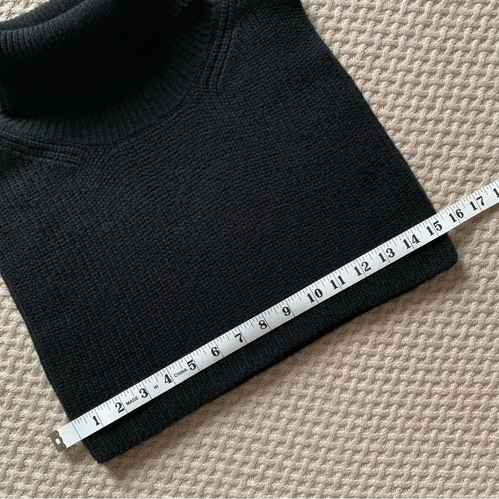 COS Black Wool Cashmere Roll Neck Collar (NEW) - Picture 9 of 10